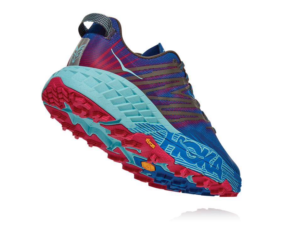 Hoka One One Trail Schoenen Dames - Speedgoat 4 - Blauw - AF2086759